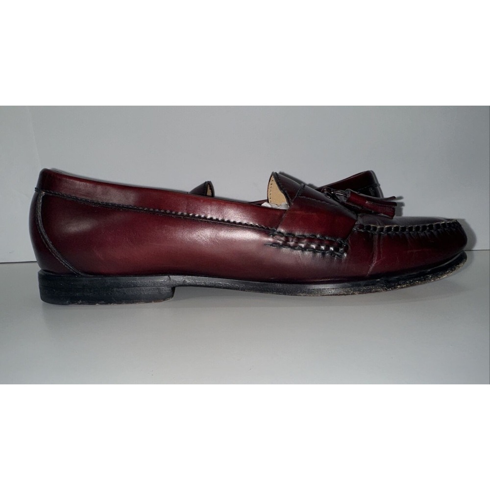 Cole Haan‎ 03507 Black Cherry Pinch Tassel Slip-On Loafer Shoes Men's US 10.5 C - Picture 5 of 13